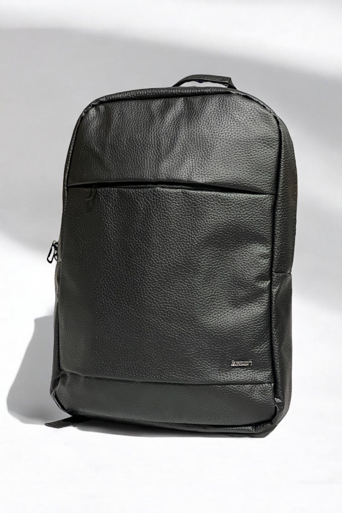 8202 15.6 Inç Su Geçirmez Suni Deri Laptop Notebook Bilgisayar Sırt Çantası