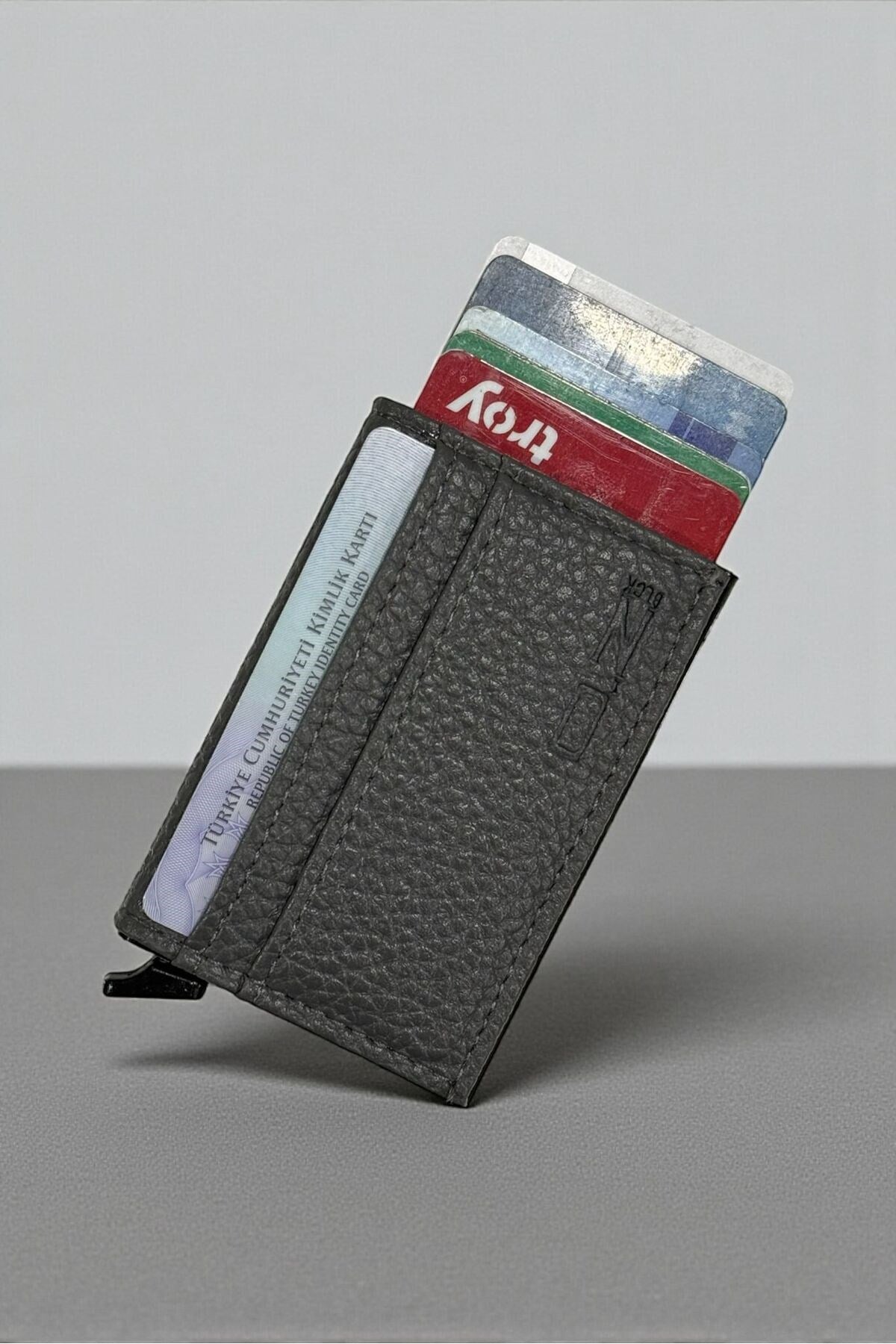 Meknizmalı Kartlık - 7+4 Kart Bölmeli- Slim Kartlık Pörtföyü - 6107
