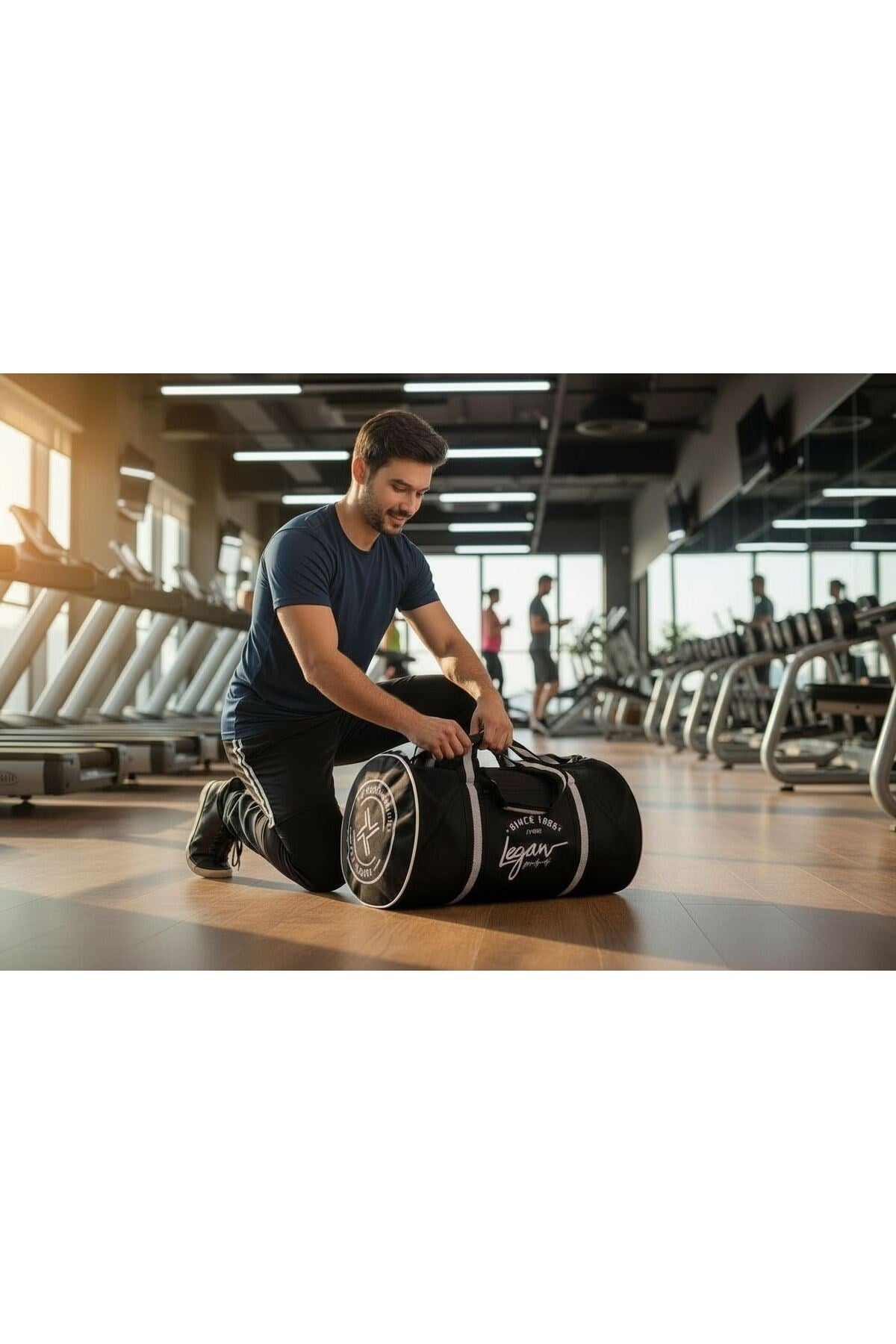 Spor & Seyahat Silindir Çanta | Fitness, Gym, Omuz Askılı Günlük Sporcu Çantası
