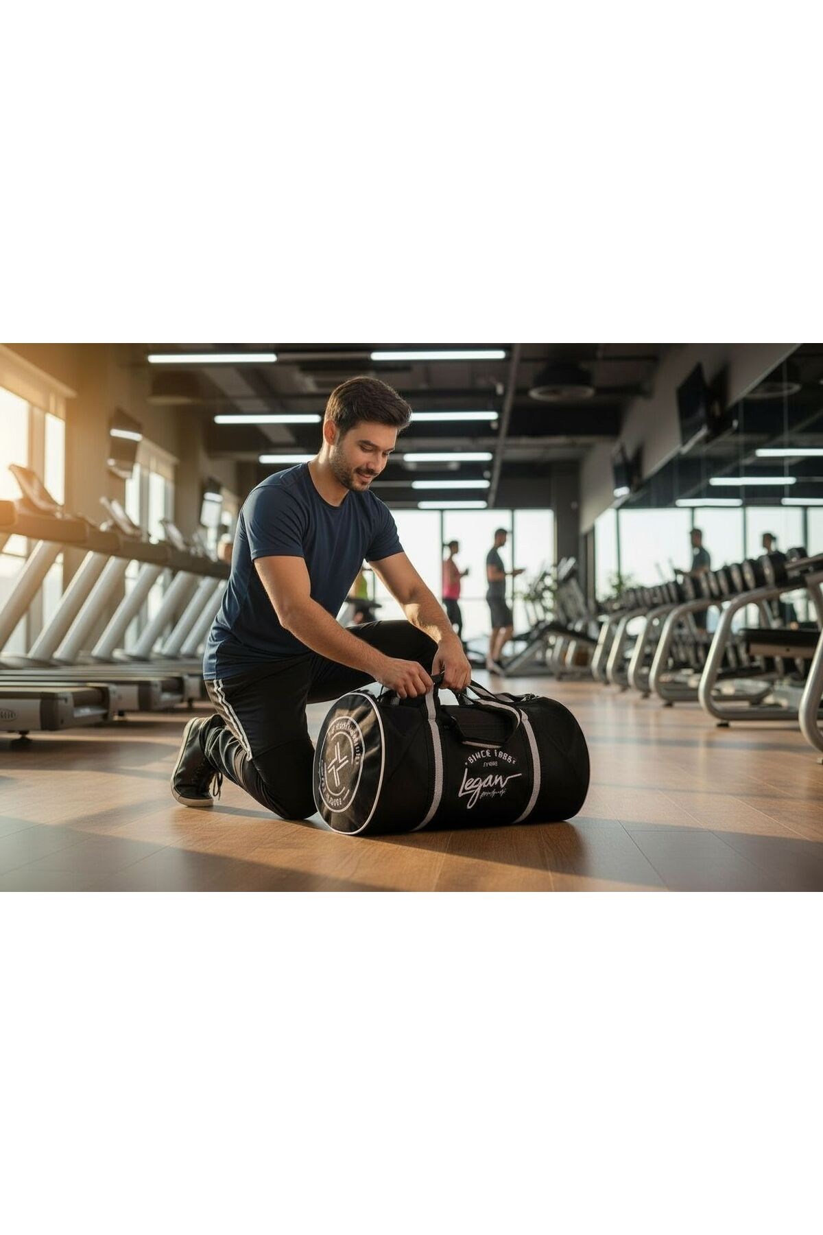 Spor & Seyahat Silindir Çanta | Fitness, Gym, Omuz Askılı Günlük Sporcu Çantası