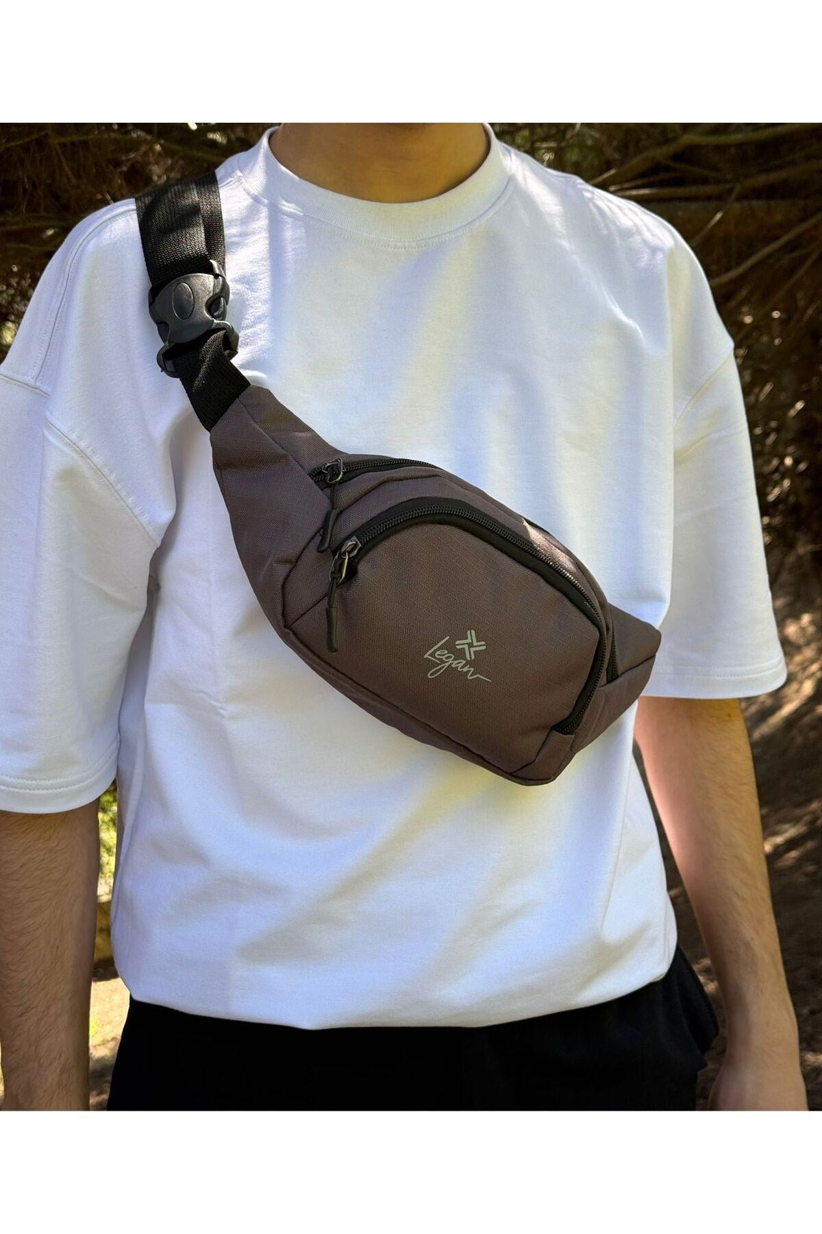 Unisex Telefon Bölmeli Taktik Çapraz Bel Çanta Göğüs Seyahet Günlük Bodybag Çanta