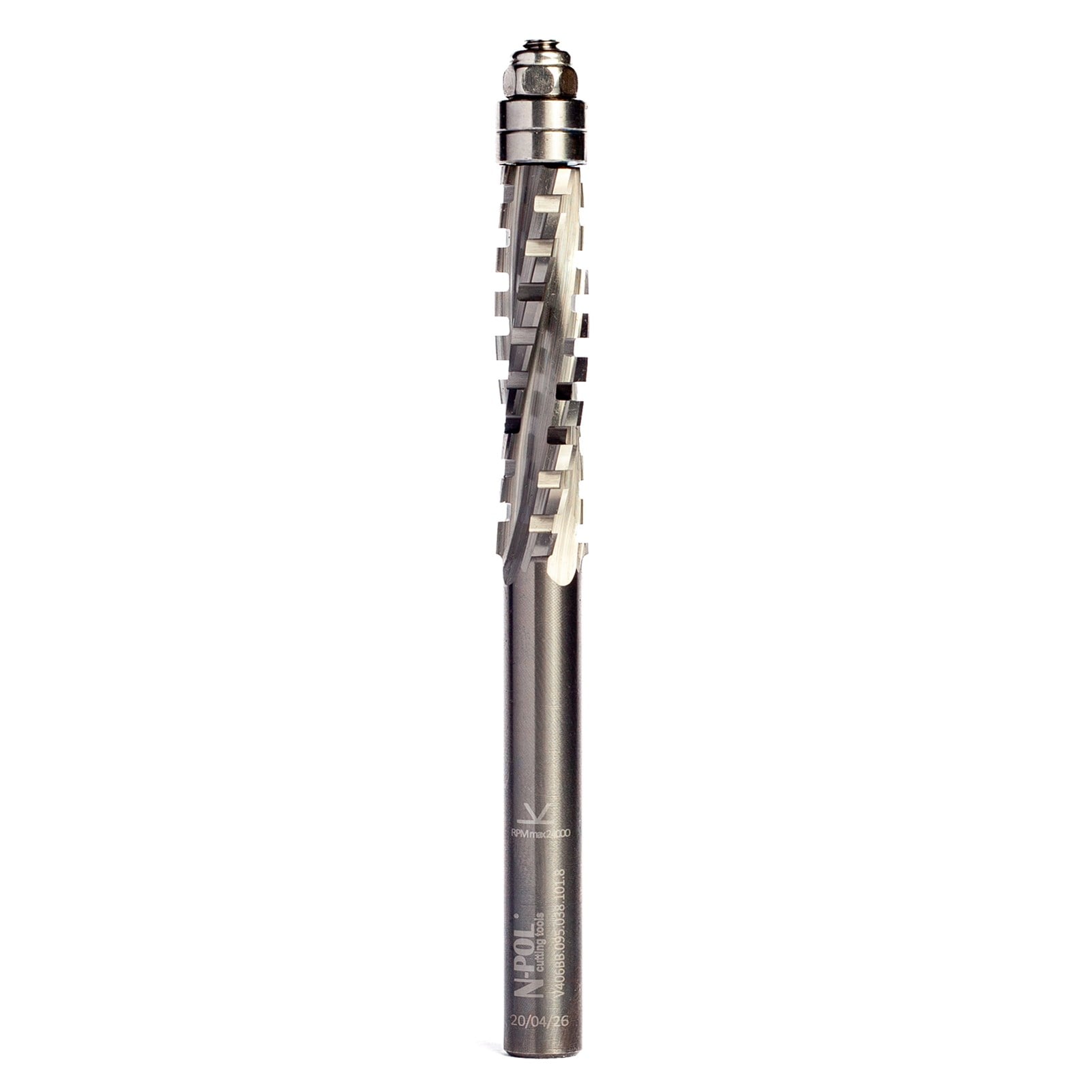 9.53X38X101 S:8 Z:4 RULMANLI  MASİF KESİM İÇİN CNC FREZE BIÇAĞITANIMSIZ