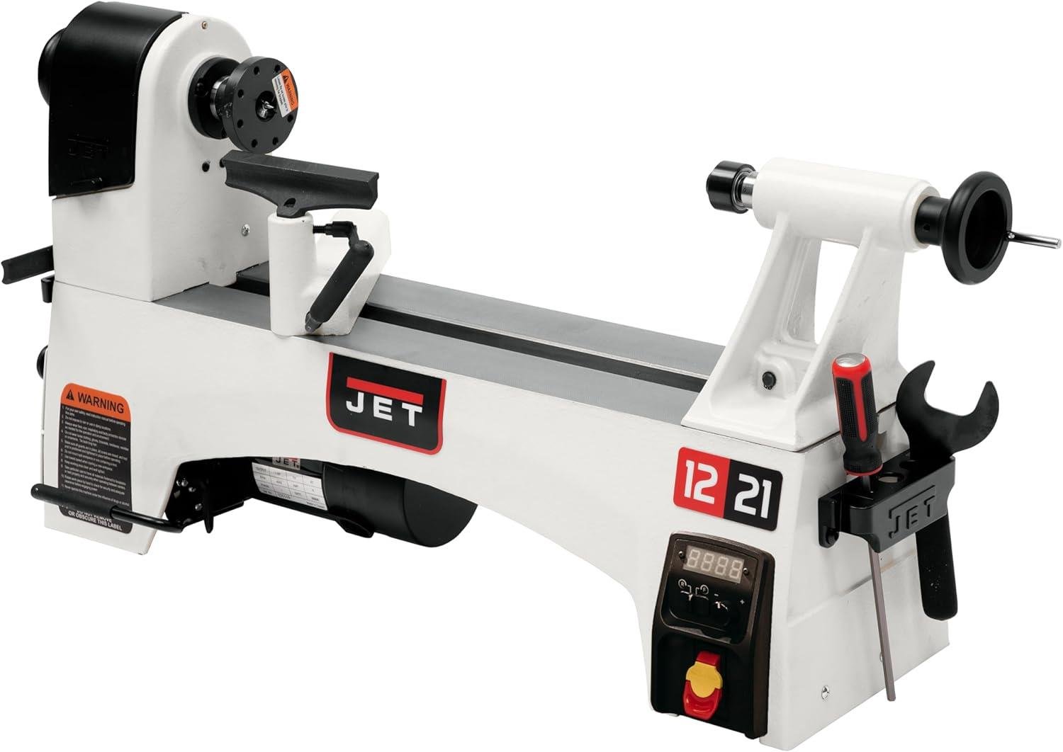 JET JWL-1221VS AHŞAP TORNA MAKİNASI 220V xTool, Felder, Hammer