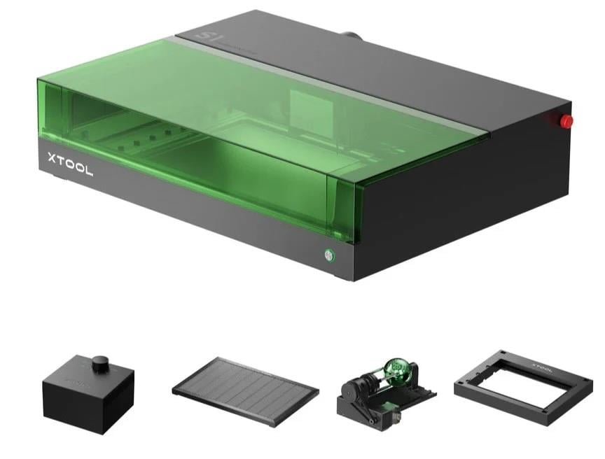 xTool S1 40W DELUXE PAKET LAZER  MAKİNASI (SİYAH)