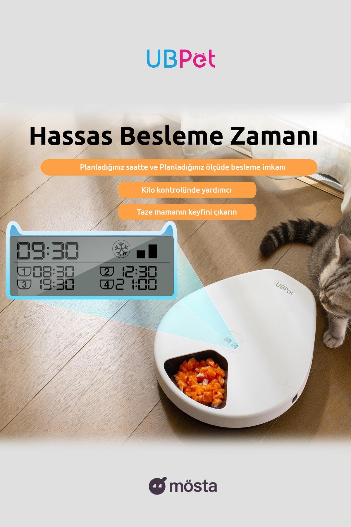 UBPet Akıllı Soğutuculu Yaş Mama Kabı