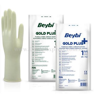 Beybi GOLD PLUS Pudralı Steril Eldiven 50li
