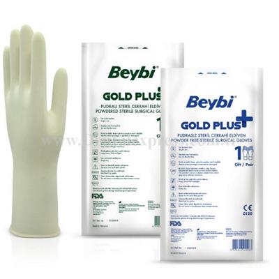 Beybi GOLD PLUS Pudrasız Steril Eldiven 50li