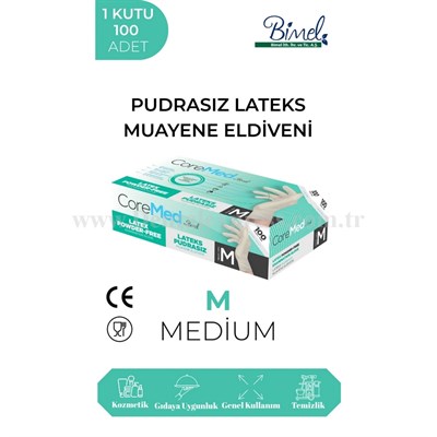 Bimel Coremed Pudrasız Lateks Eldiven