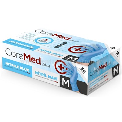 Bimel Coremed Pudrasız Nitril Mavi Eldiven