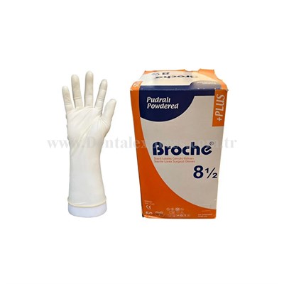 Broche Steril Pudralı Cerrahi Eldiven