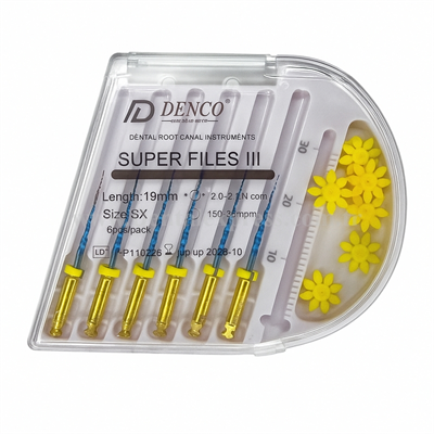 Denco Super Files III Blue - Isıl İşlem Görmüş Esnek Kanal Eğesi