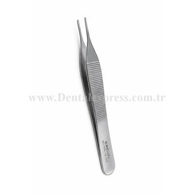 Exlin Düz Penset Dişsiz Mikro (Adson) 12cm