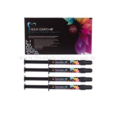 Imicryl Nova Compo HF Akışkan Kompozit Flow Set 4 x 2g Şırınga