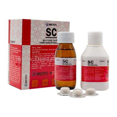 Imicryl SC Self Cure Pembe Soğuk Akrilik Set