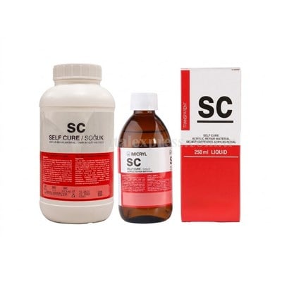 Imicryl SC Soğuk Akrilik Set 450  Gr Toz 250 ml Likit