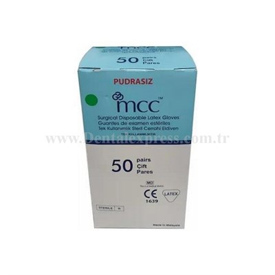 MCC Pudrasız Steril Cerrahi Eldiven 100lü
