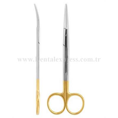 Savana TC,Tungsten Carbide Eğri Cerrahi Makas Metzenbaum 15cm