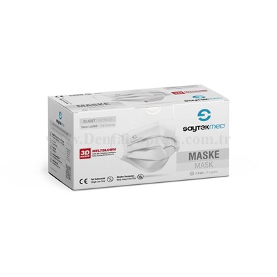 Saytec 3 Katlı Cerrahi maske 50lik