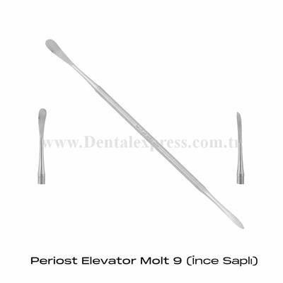 SCHWARZES Periost Elevatör Molt 9 (İnce Saplı)