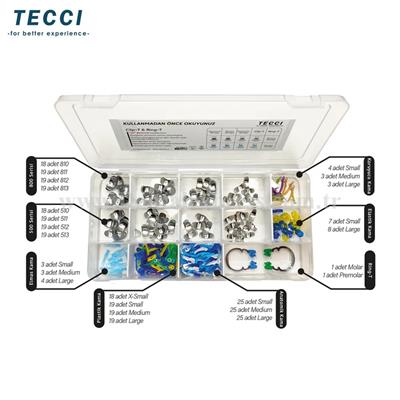 Tecci Double Ring Profesyonel Kit Bölgesel Matrix Seti