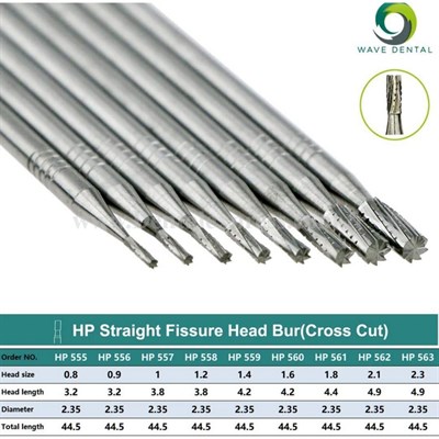 Wave Dental Tungsten Carbide Fisür Frez