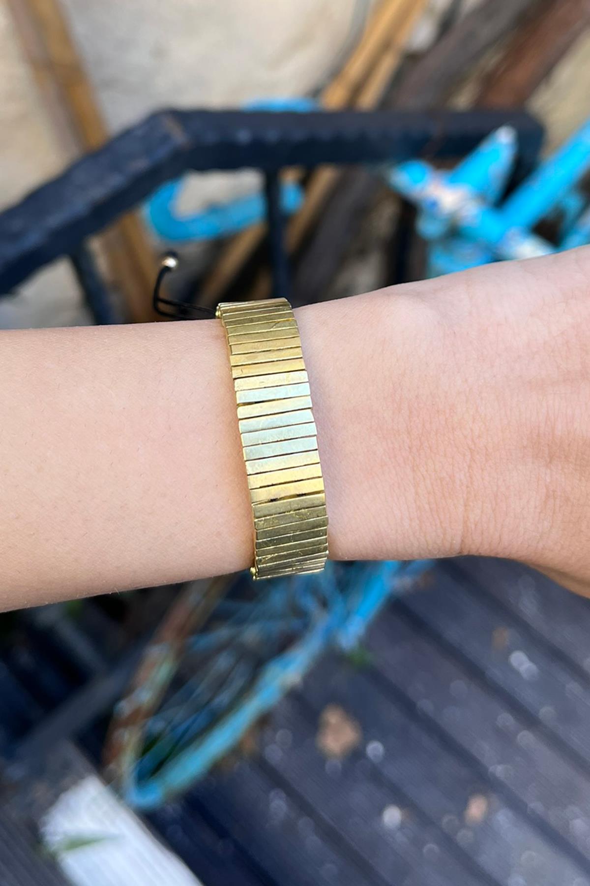 Çubuk Model Bronz Bileklik By-8881