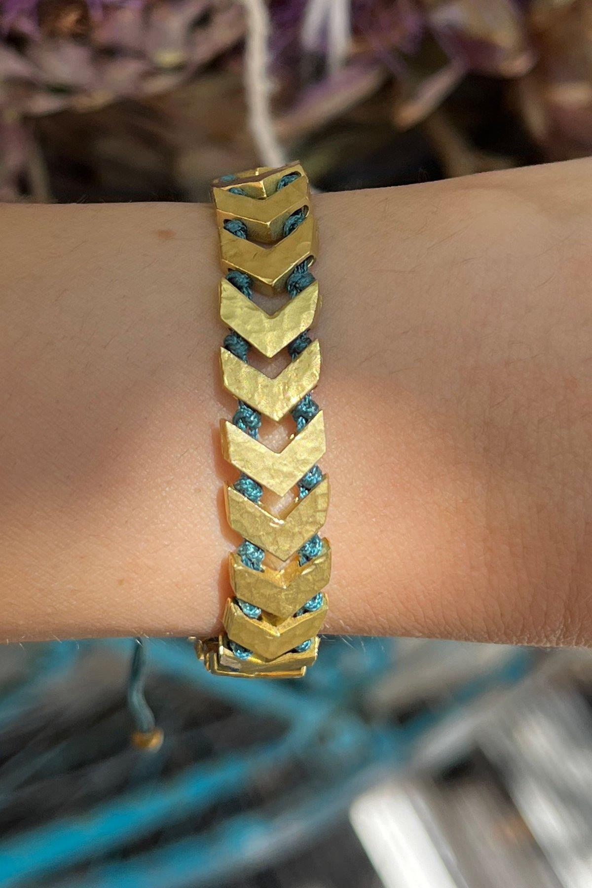 Düğümlü Çavuş Model Bronz Bileklik By-8536