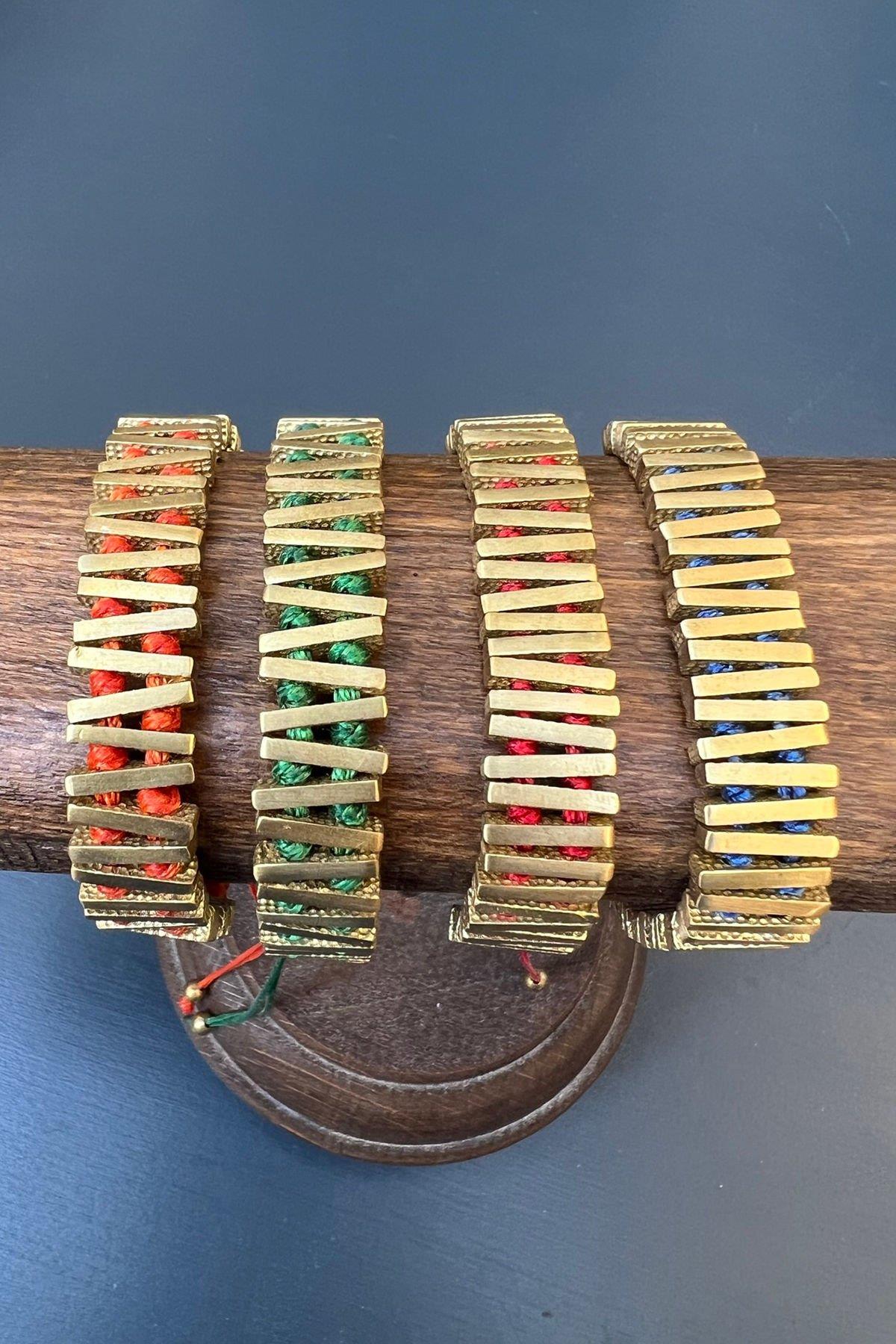 Düğümlü Çubuk Model Bronz Bileklik By-6865