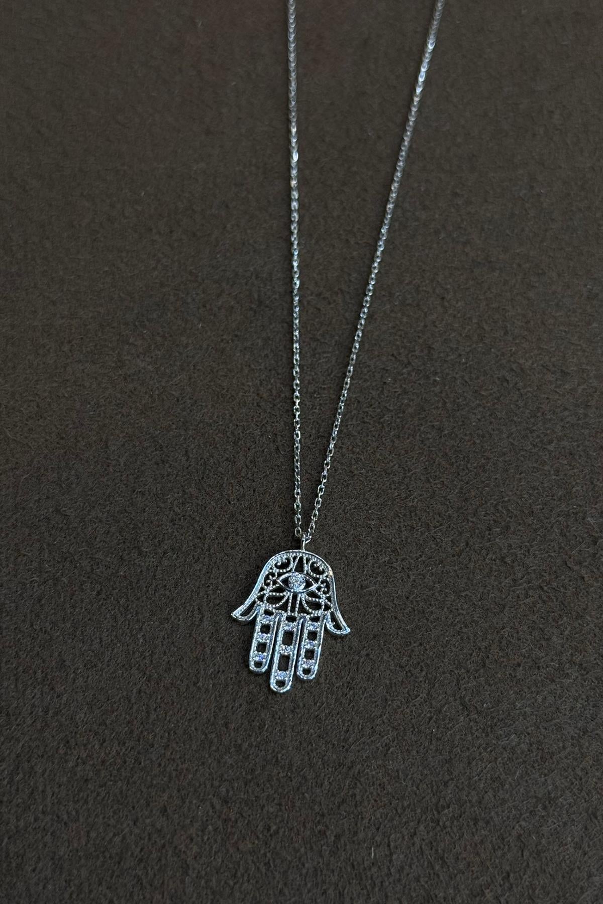 El Gümüş Kolye By-9117