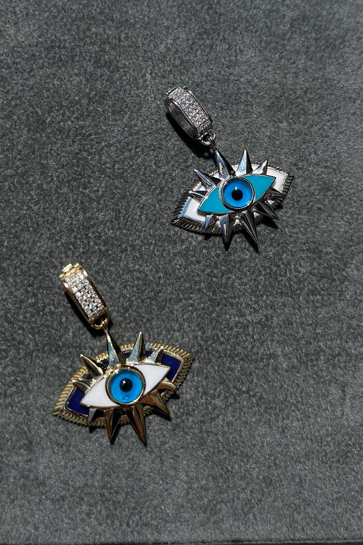 Göz Model Gümüş Kolye Ucu By-8350