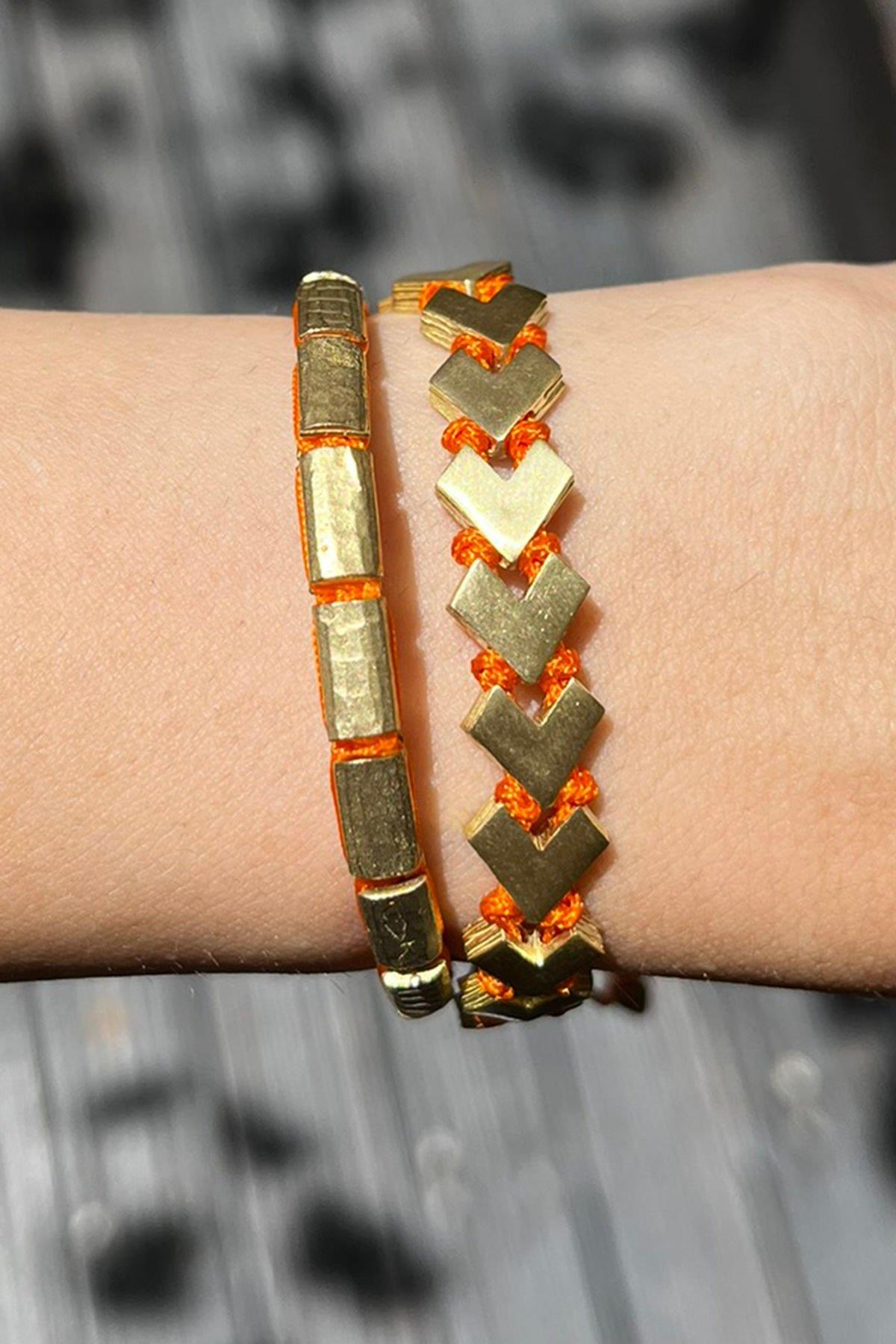 Kombin Bronz Bileklikler By-8539