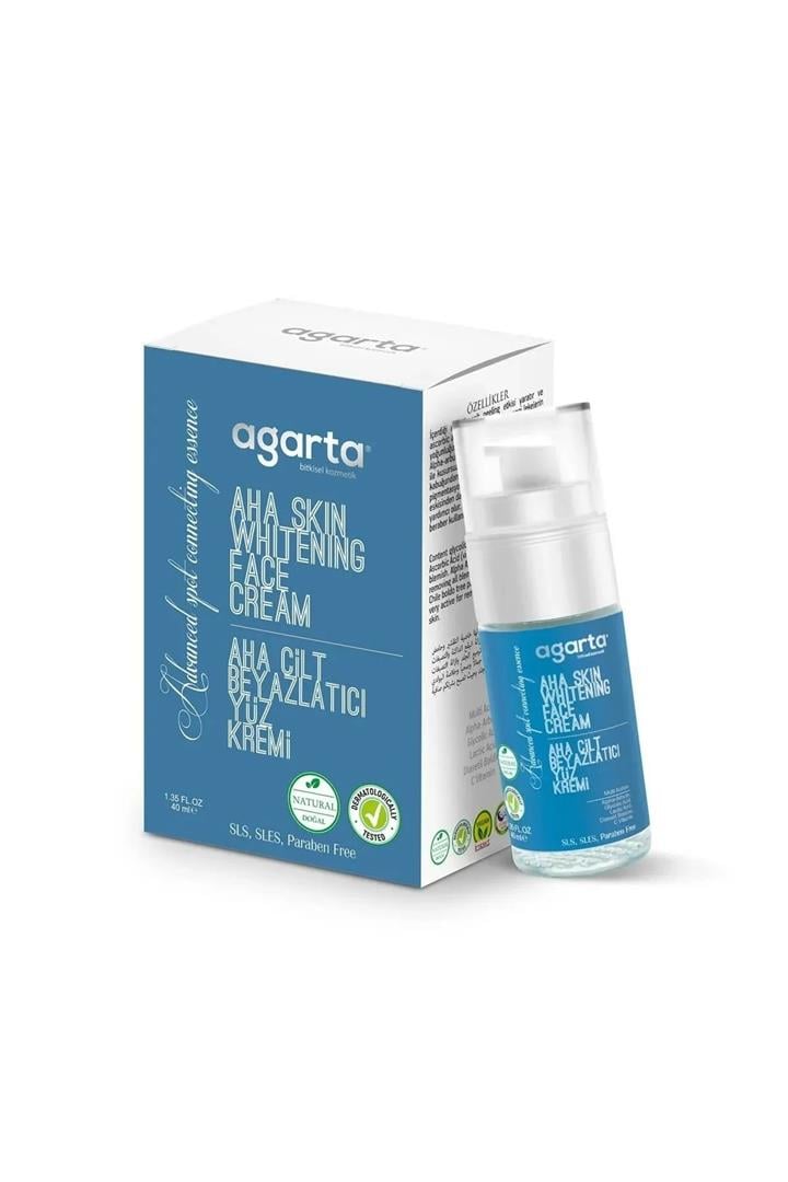 AGARTA DOĞAL KREM AHA CİLT BEYAZLATICI 40 ML