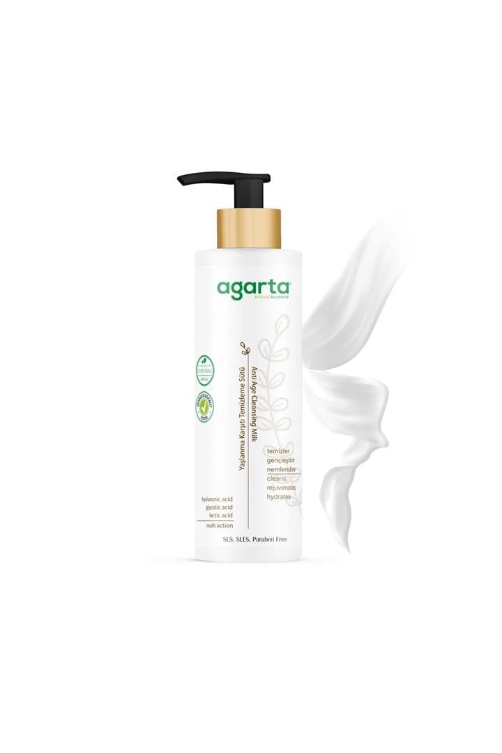 AGARTA DOĞAL YAŞLANMA KARŞITI TEMİZLEME SÜTÜ 225 ML