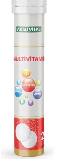 AKS MULTİVİTAMİN EFERVESAN 20 TB