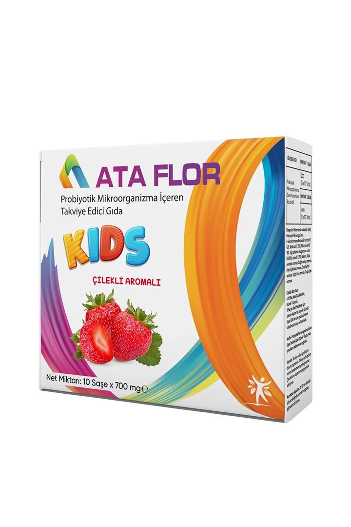 ATA FLOR KİDS PREBİYOTİK ÇİLEKLİ 10 ADET