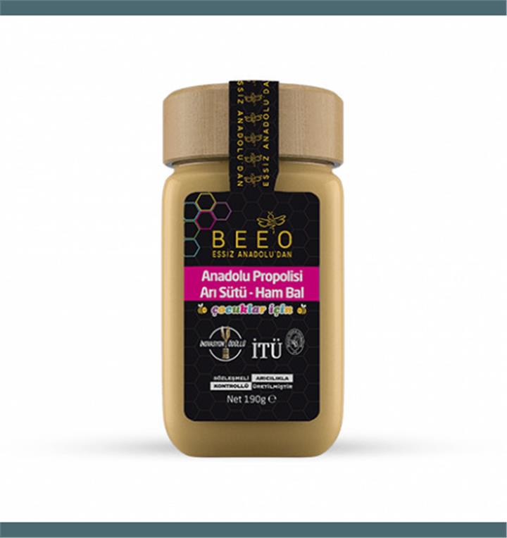 BEEO PROPOLİS ARI SÜTÜ HAM BAL 190 GR