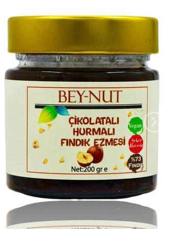 BEYORGANİK BEY NUT ÇİKOLATALI HURMALI FINDIK EZMESİ 200 GR