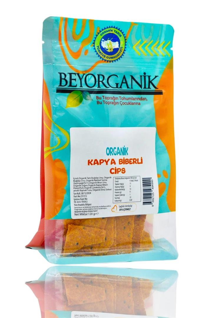 BEYORGANİK KAPYA BİBERLİ CİPS 120 GR