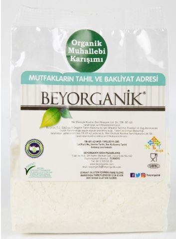 BEYORGANİK  MUHALLEBİ KARIŞIMI  BEYAZ KRAFT 200 GR