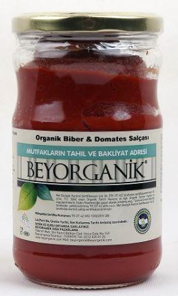 BEYORGANIK ORGANIK DOMATES VE BIBER SALÇASI (650GR)