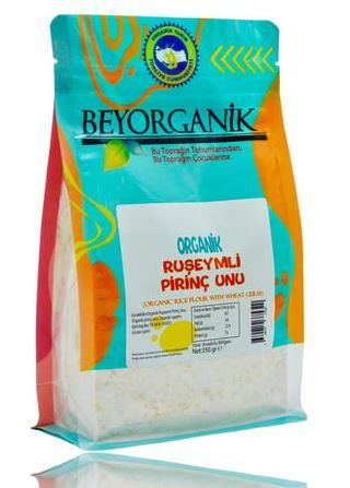 BEYORGANİK  PİRİNÇ UNU RUŞEYMLİ BEYAZ KRAFT 350 GR