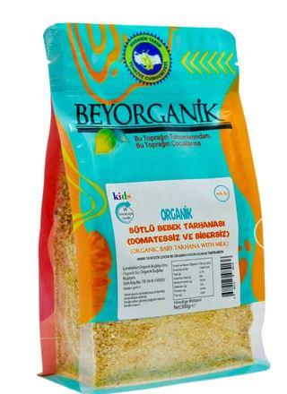 BEYORGANİK   TARHANA (BEBEK) SÜTLÜ DOMATESSİZ VE BİBERSİZ BEYAZ KRAFT 300 GR
