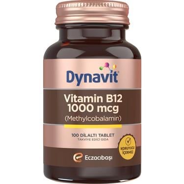 DYNAVİT VİTAMİN B12 1000 MCG 100 DİL ALTI TABLETİ