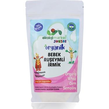 EKOLOJİ MARKET ORGANİK RUŞEYMLİ BEBEK İRMİĞİ 250 GR