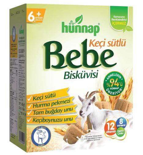 HÜNNAP KEÇI SÜTLÜ BEBE BISKÜVISI +6 AY 200 GR