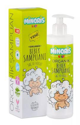 MİNORİS BABY ORGANİK SAÇ VE VÜCUT ŞAMPUANI 400 ML