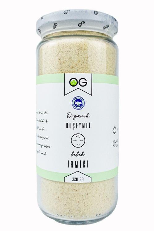 OG ORGANİK RUŞEYMLİ BEBEK İRMİĞİ 320 GR