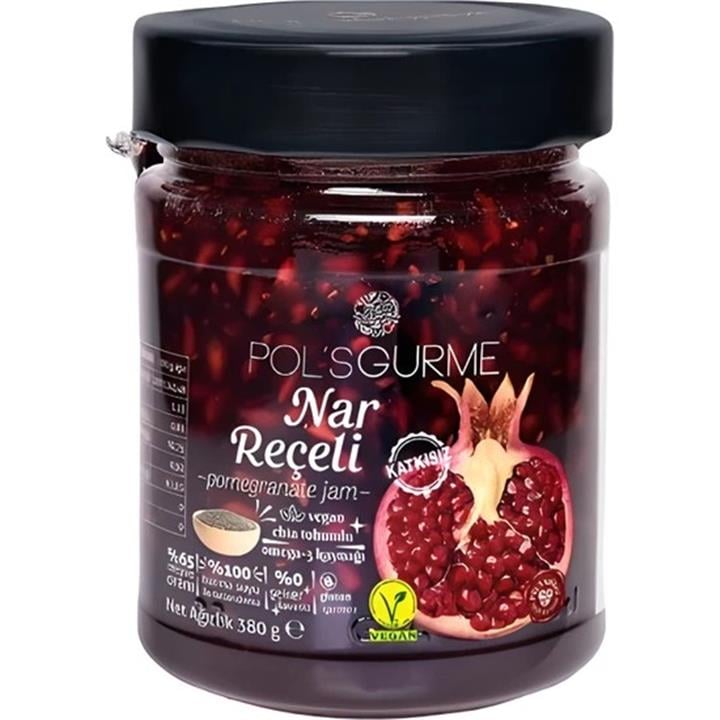 POLS GURME CHIA TOHUMLU SEKERSIZ NAR RECELİ 380 GR