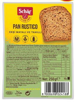 SCHAR PAN RUSTICO EKŞİ MAYALI VE TAHILLI 250 GR
