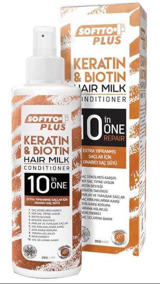 SOFTTO PLUS KERATİN & BİOTİN SAÇ SÜTÜ 250 ML